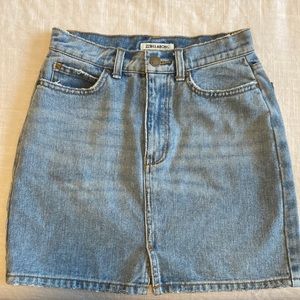 Billabong jean skirt; high waisted